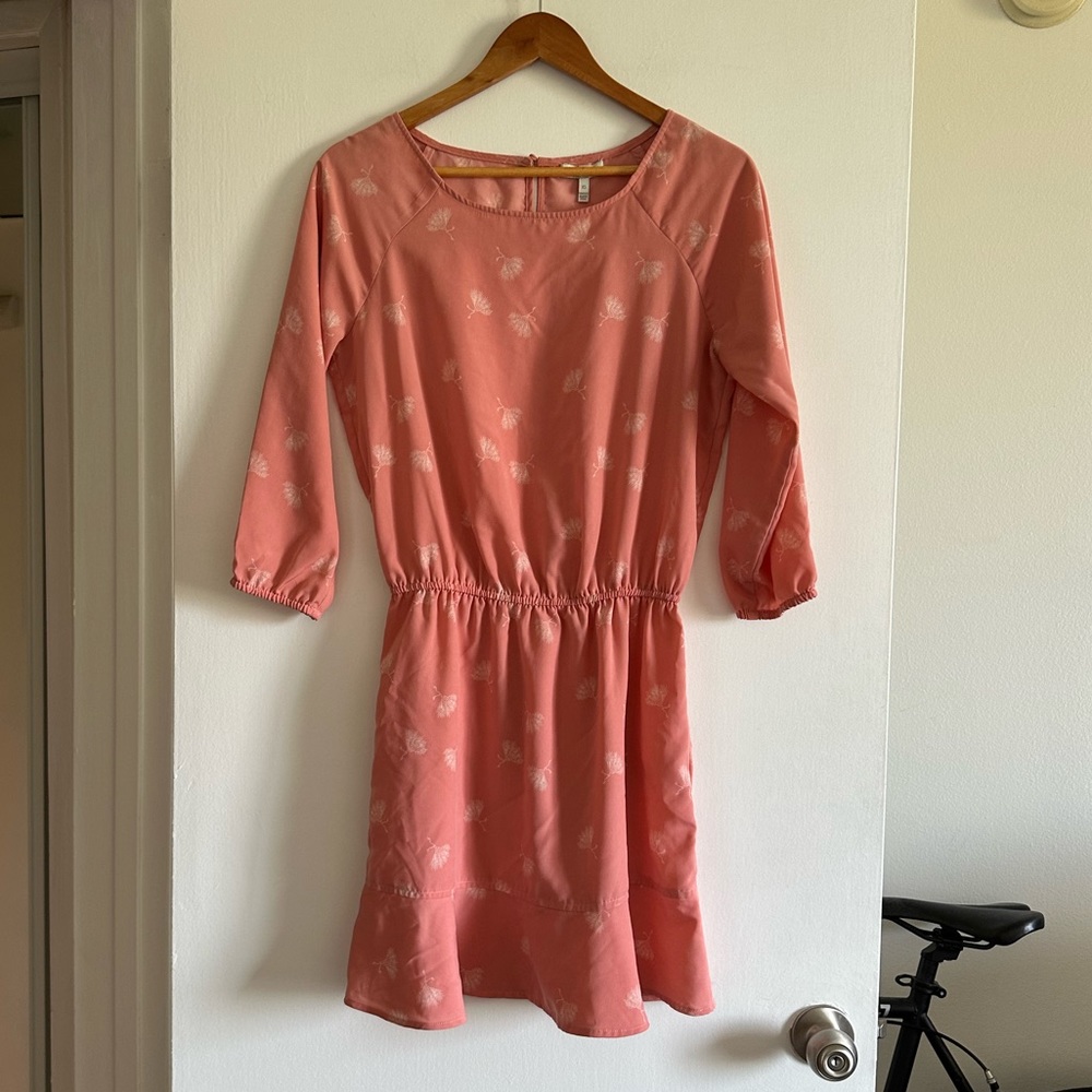 Joie Pink Kiss Arryn Printed Voile Designer Mini Dress Size XS EUC - Picture 3 of 8